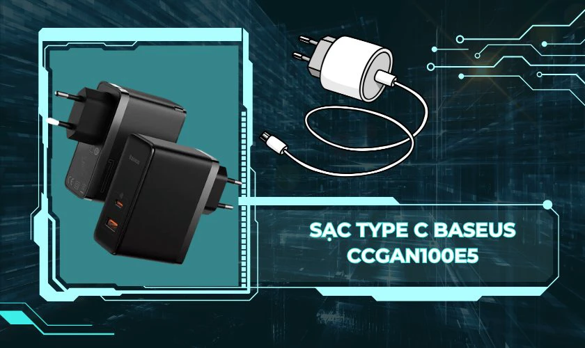 Sạc Type C Baseus CCGAN100E5