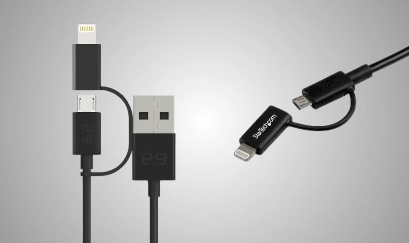 Cáp Micro USB Lightning