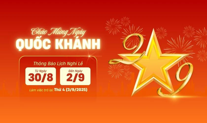 Content thông báo nghỉ lễ 2/9