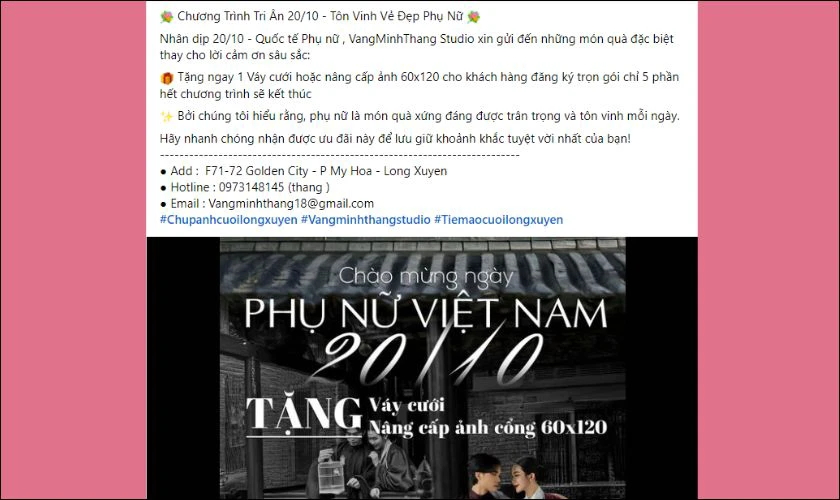 Một số mẫu bài đăng Fanpage hay cho ngày Phụ nữ Việt Nam