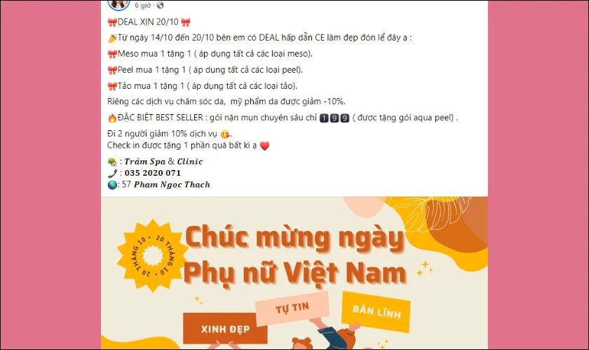 Content 20-10 hay giúp thu hút khách hàng thúc đẩy doanh số