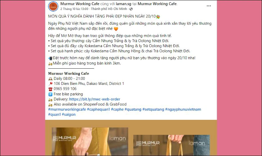 Tạo content độc đáo cho ngày 20/10 trên Fanpage thương hiệu