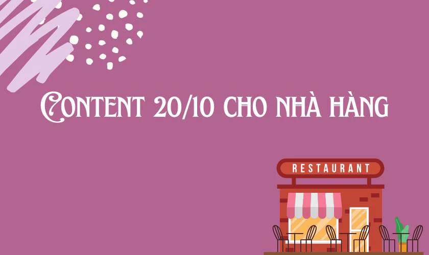 Content 20/10 cho nhà hàng