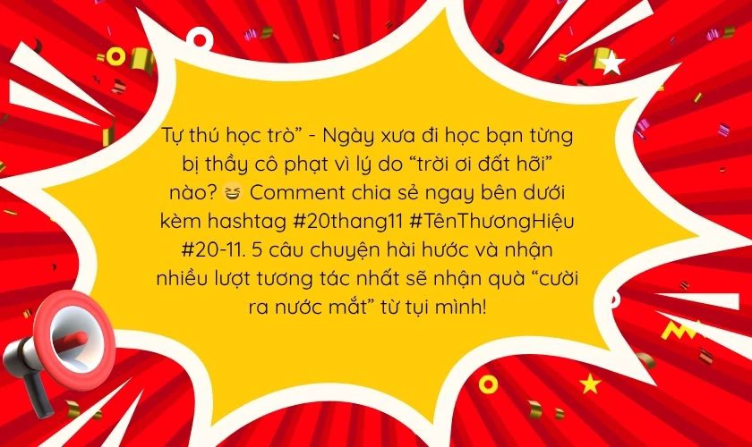 Content trò chơi, minigame 20/11