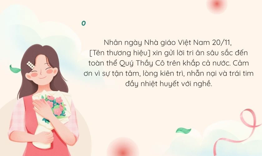 Content chúc mừng 20/11 đăng fanpage
