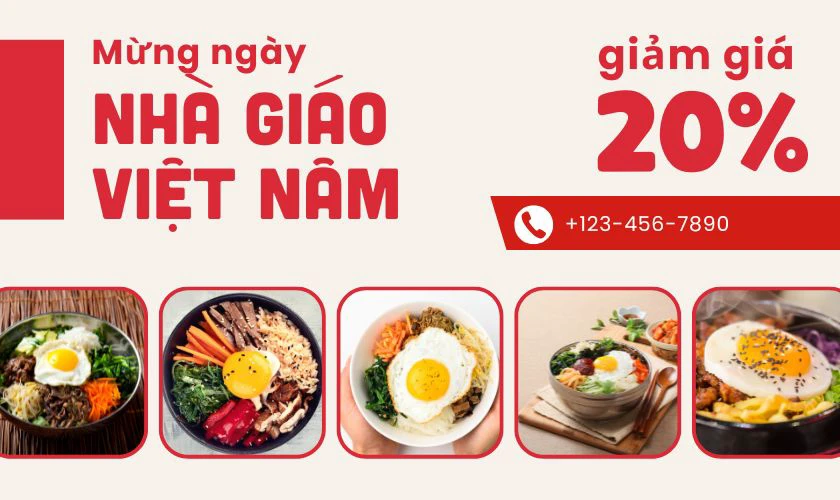 Content cho nhà hàng ẩm thực ngày Nhà giáo Việt Nam