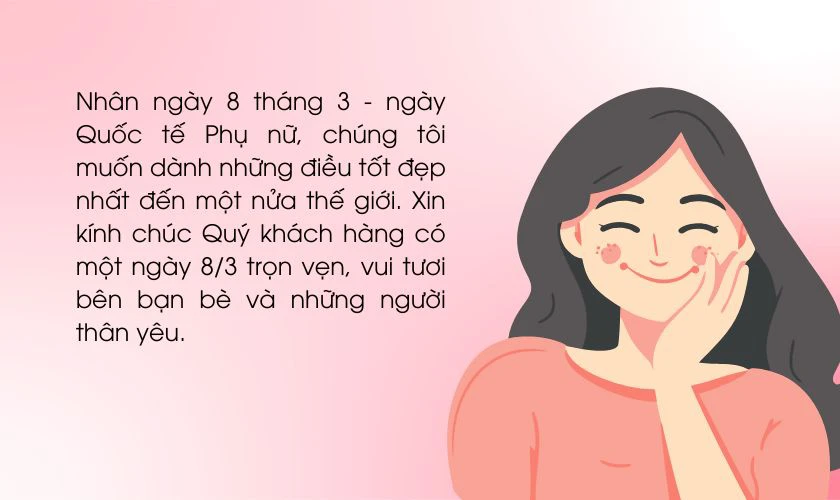 Content chúc mừng ngày 8/3