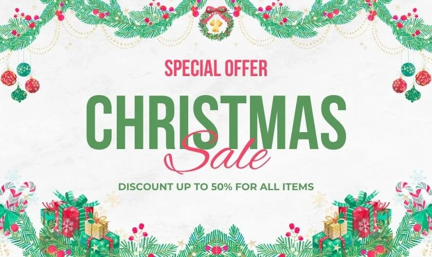 Content sale Giáng sinh, khuyến mãi Noel
