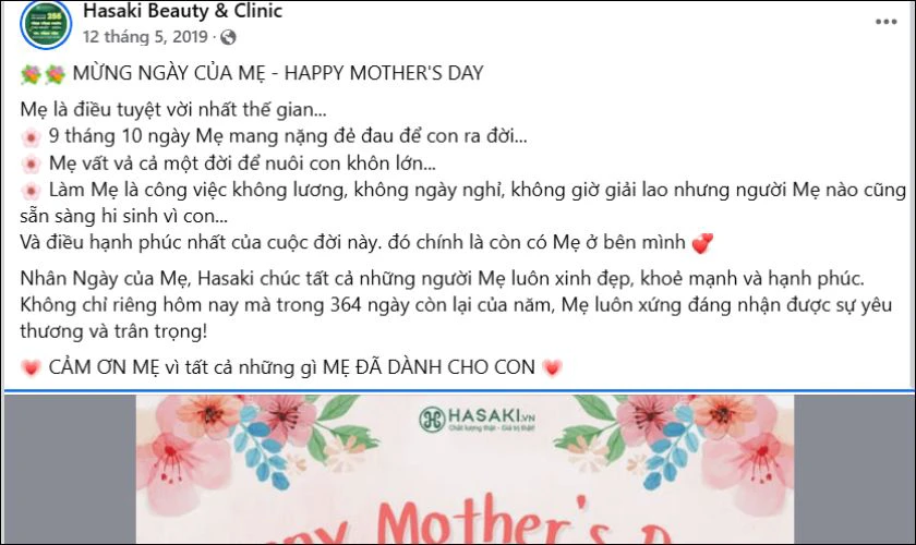 Content Ngày của Mẹ cho thương hiệu mỹ phẩm