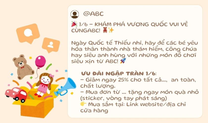 Bài viết cho thương hiệu đồ chơi