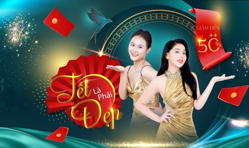 Content Tết 2026 cho ngành làm đẹp