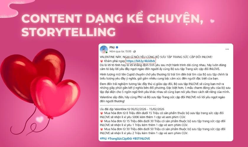 Content dạng kể chuyện