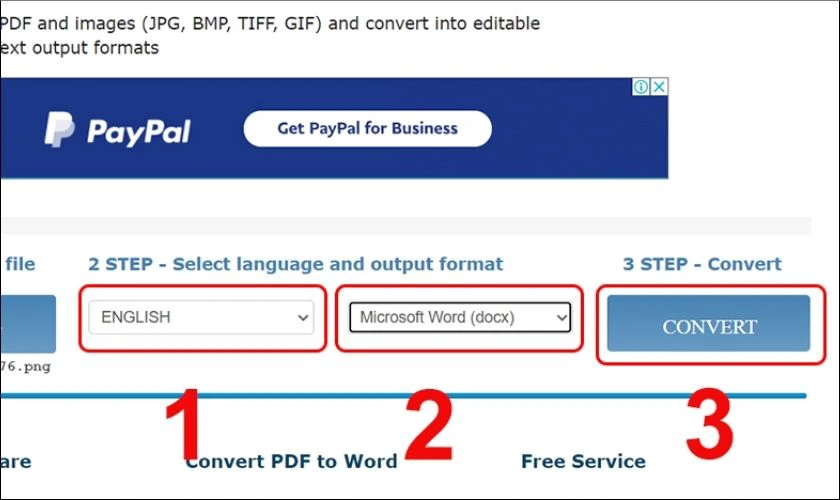 Chọn Convert để chuyển đổi