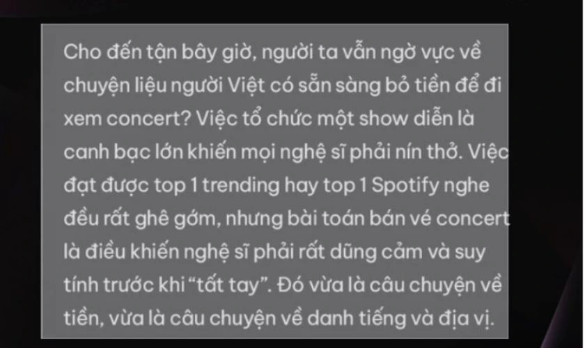 Sử dụng con trỏ chuột để khoanh vùng phần văn bản bạn muốn sao chép