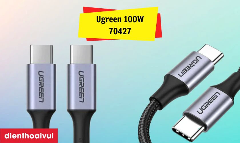 Cáp Ugreen 100W USB-C to Type-C 1M 70427