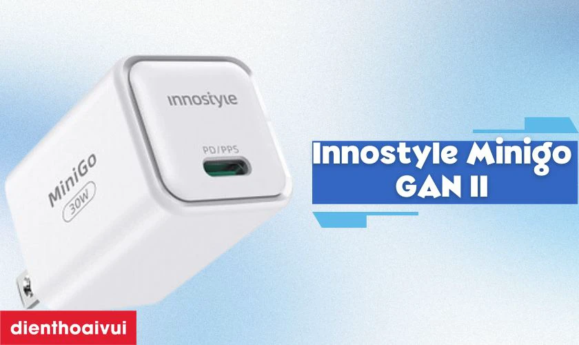 Củ sạc nhanh 1 cổng Innostyle Minigo GAN II 30W USB-C PD/PPS