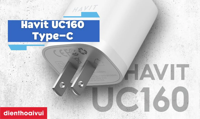 Củ sạc nhanh Havit UC160 Type-C 20W