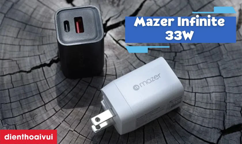 Củ sạc nhanh 2 cổng Mazer Infinite 33W