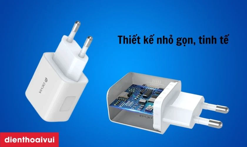 Đặc điểm của củ sạc Devia Smart Series 1 cổng PD (EU, 30W)