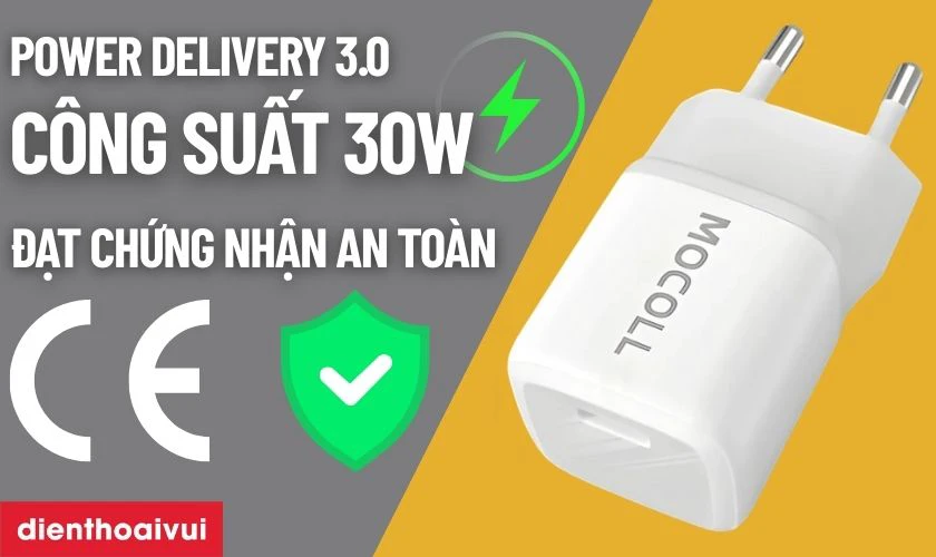 Hiệu suất sạc 30W với công nghệ an toàn tuyệt đối