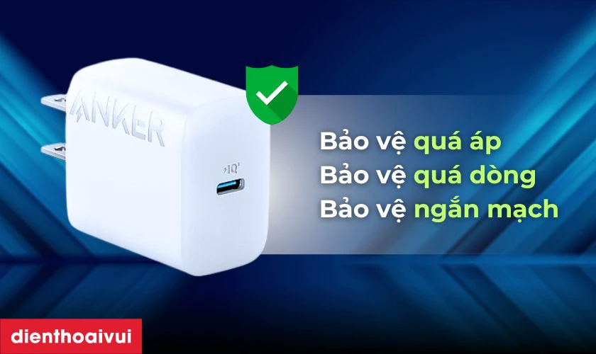 Sạc pin an toàn với MultiProtect