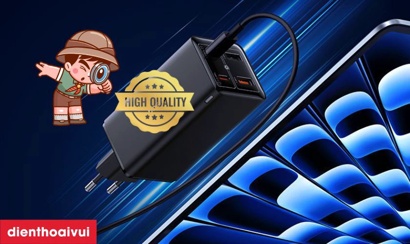 Lưu &yacute; chọn v&agrave; sử dụng củ sạc nhanh Baseus GaN6 Pro 2C + 2U 100W EU k&egrave;m c&aacute;p C-C 100W 1m an to&agrave;n