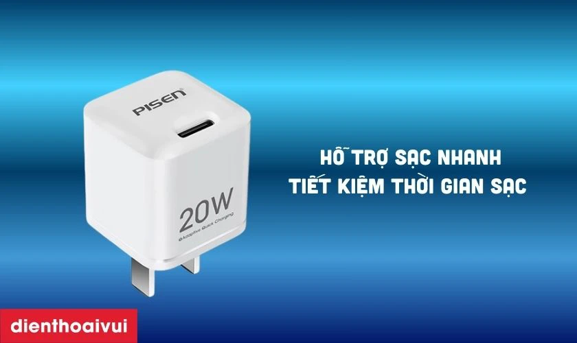 Điểm nổi bật của Củ sạc Pisen Quick Ice Crystal PD 20W (TS-C165)