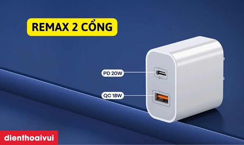 Củ sạc Remax 2 cổng