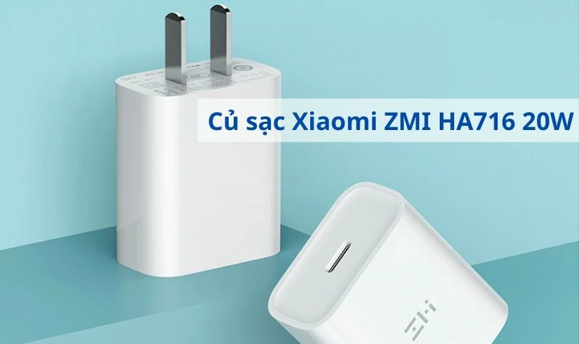 Một số củ sạc Xiaomi có sạc được cho iPhone - Xiaomi ZMI HA716 20W