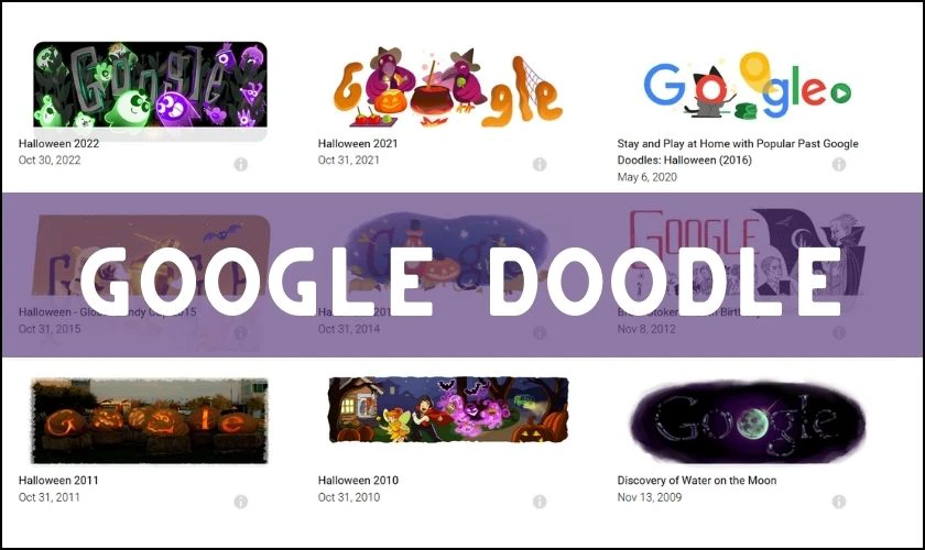 Google Doodle mừng lễ Halloween 2024