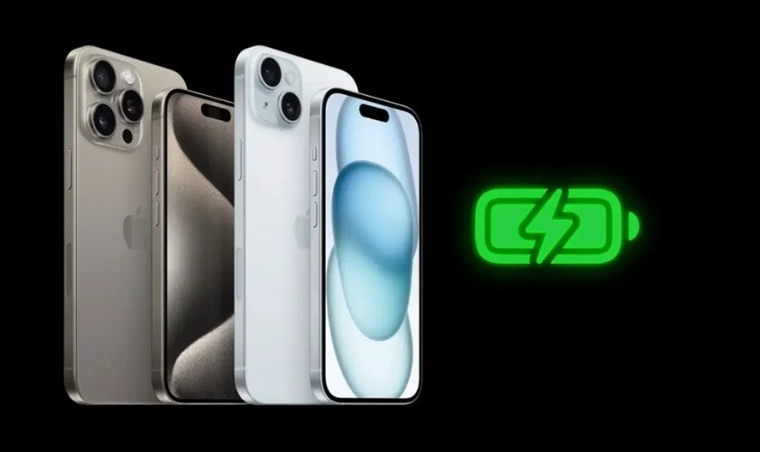 iPhone 15 Plus và iPhone 15 Pro Max đều hỗ trợ sạc nhanh