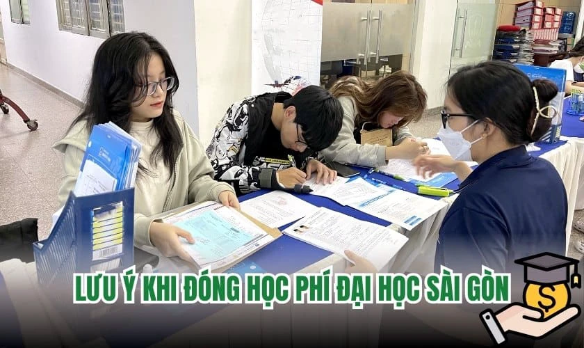 Lưu ý khi đóng học phí Đại học Sài Gòn 2025