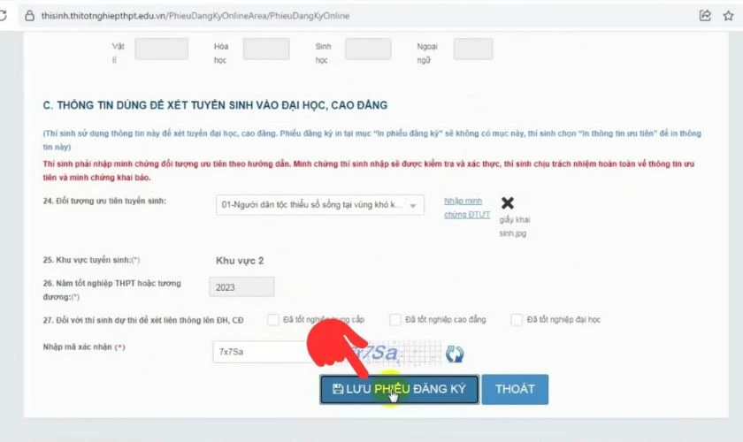 Bước 3: Hoàn thành đăng ký