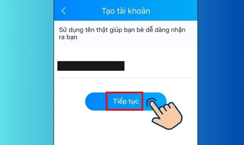 Bạn hãy nhập tên hiển thị