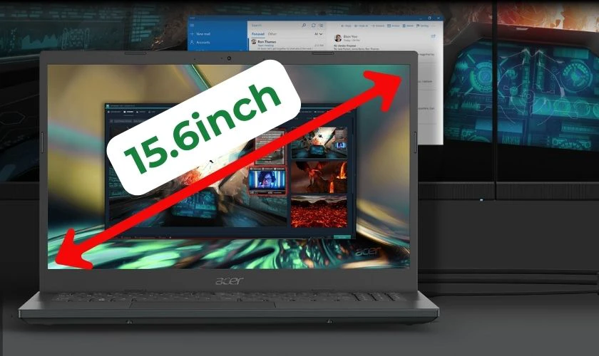 Laptop Acer Gaming Aspire 7 mang lại khả năng hiển thị màu sắc trung thực