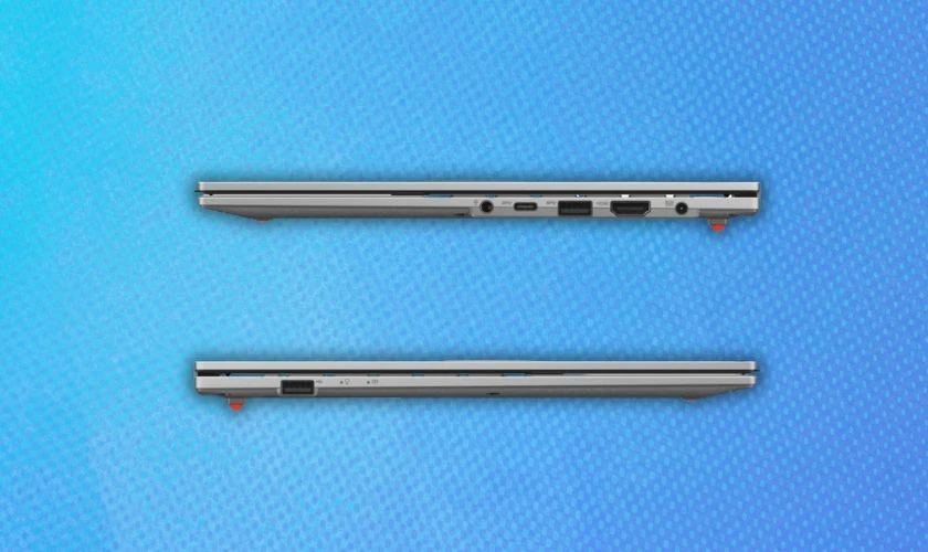 Asus Vivobook Go 15 được trang bị khá đầy đủ các cổng kết nối cơ bản