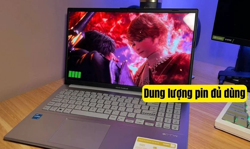 Asus Vivobook Go 15 được trang bị viên pin Li-ion 42Wh