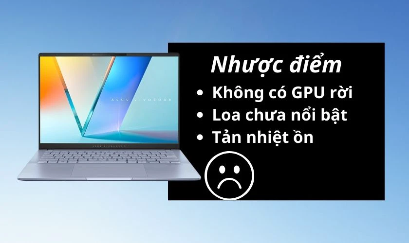 Nhược điểm của Asus Vivobook S 14