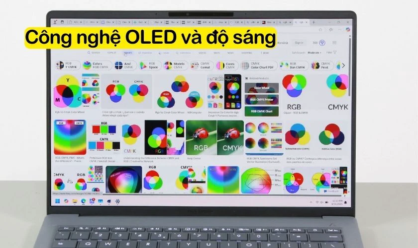 Đánh giá ASUS Zenbook A14 về màn hình