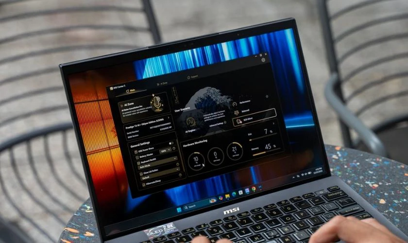 Đánh giá hiệu năng MSI Prestige 13 AI+ Ukiyoe Edition