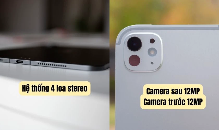 Hệ thống 4 loa stereo của iPad