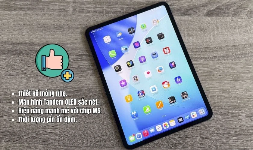 Ưu điểm của iPad Pro M5