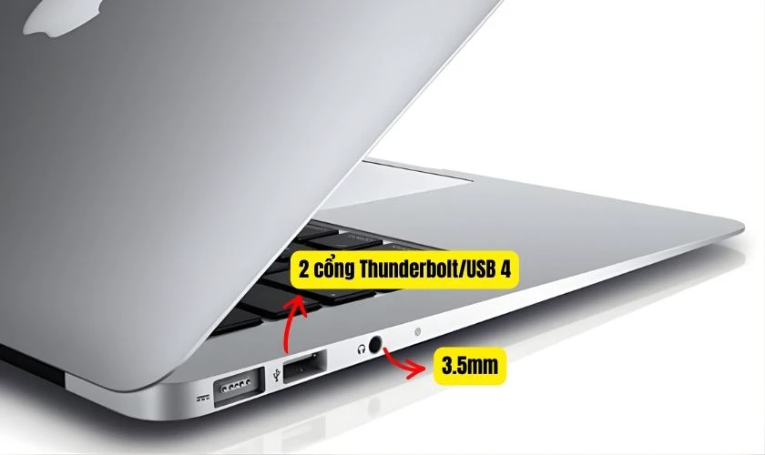 MacBook Air M1 có khả năng kết nối hiện đại nhưng khá tối giản
