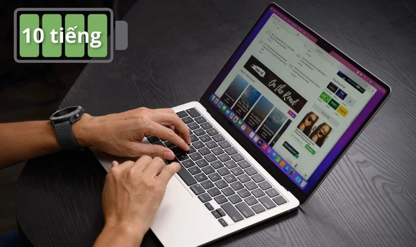 Đánh giá Macbook Air M2 về dung lượng pin
