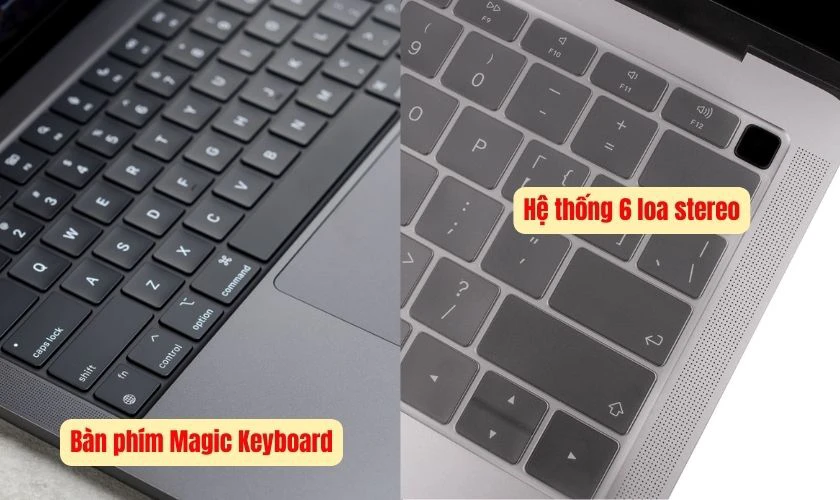 Đánh giá Macbook Pro M4 về bàn phím, loa