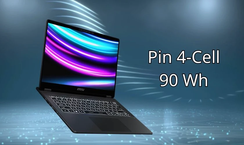 Đánh giá MSI Prestige 14 AI Studio về dung lượng pin