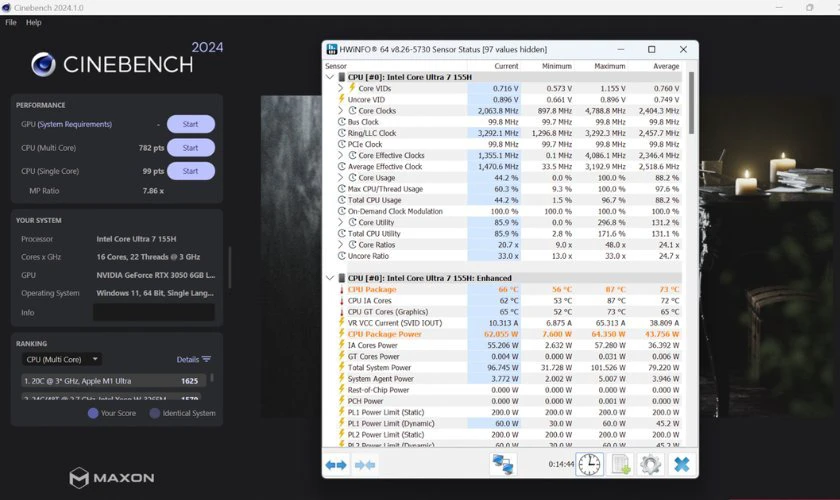 Đánh giá MSI Prestige 14 AI Studio về hiệu năng