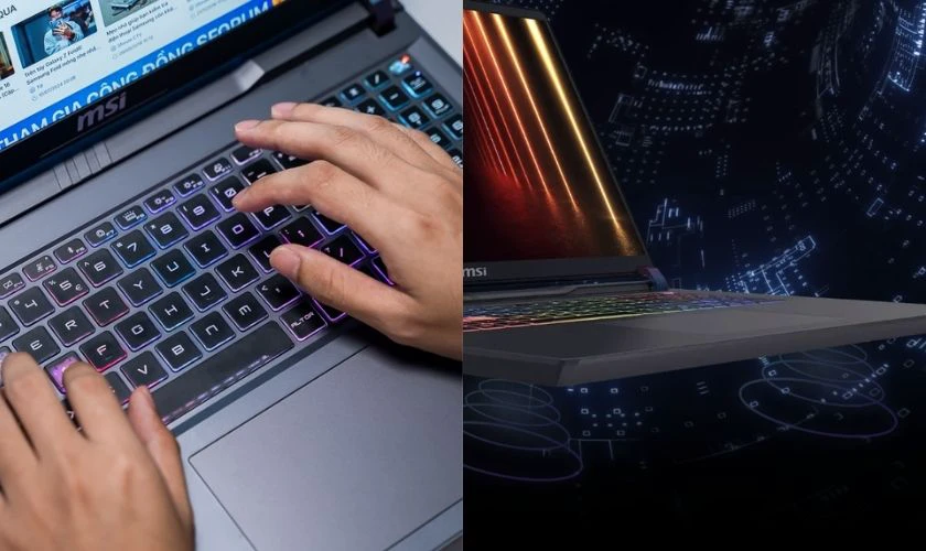 Đánh giá MSI Vector 16 HX AI về bàn phím, loa