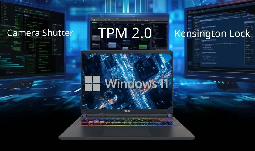 MSI Vector 16 HX AI được cài sẵn Windows 11