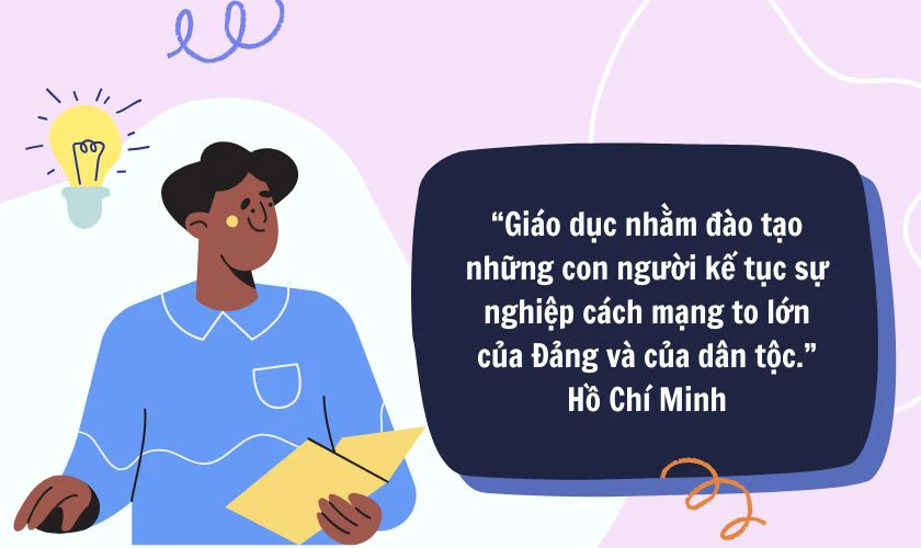 Danh ngôn 20/11 Việt Nam của Bác Hồ về giáo dục